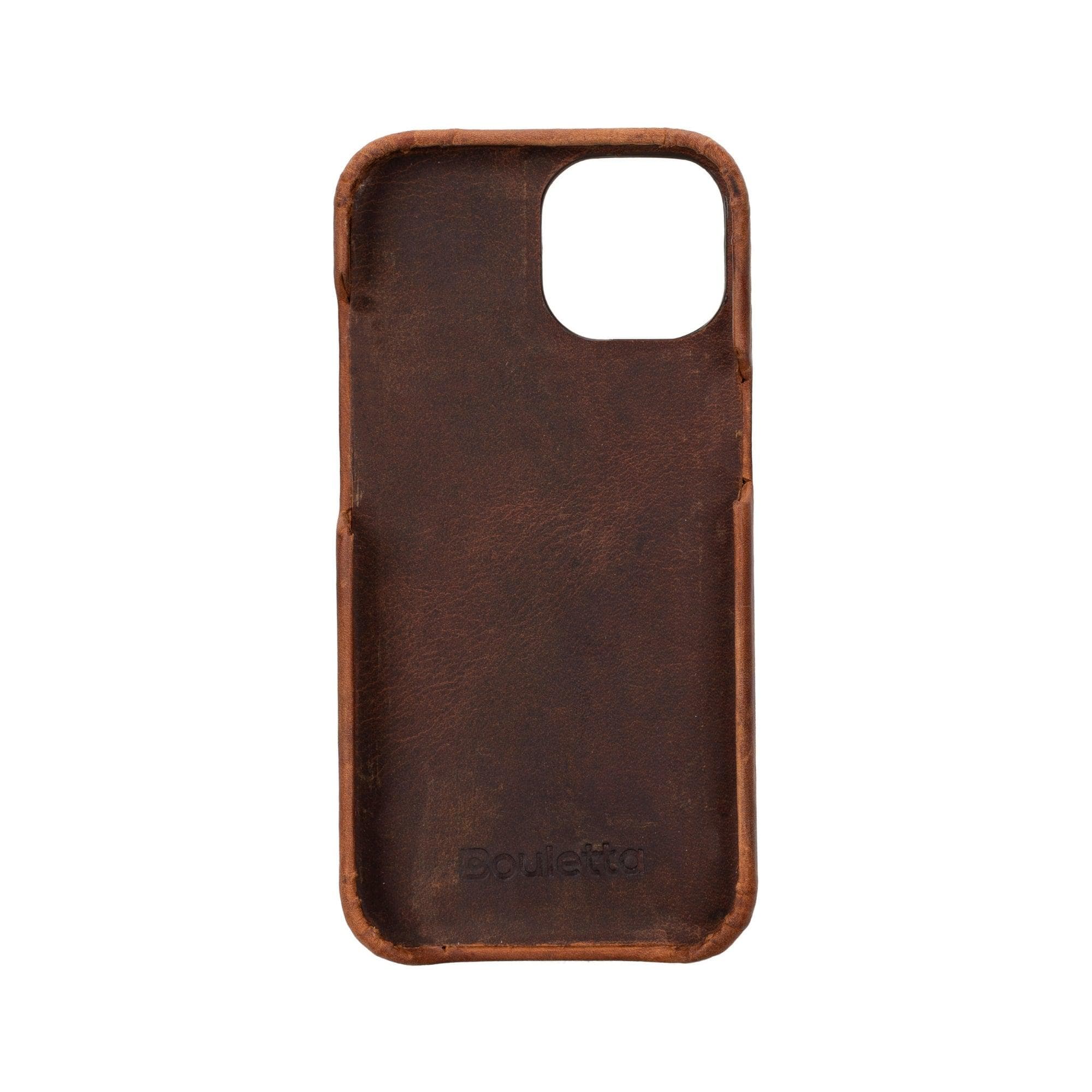 Coque arrière entièrement en cuir véritable à clipser pour iPhone 15 Pro Max (6,7") F360