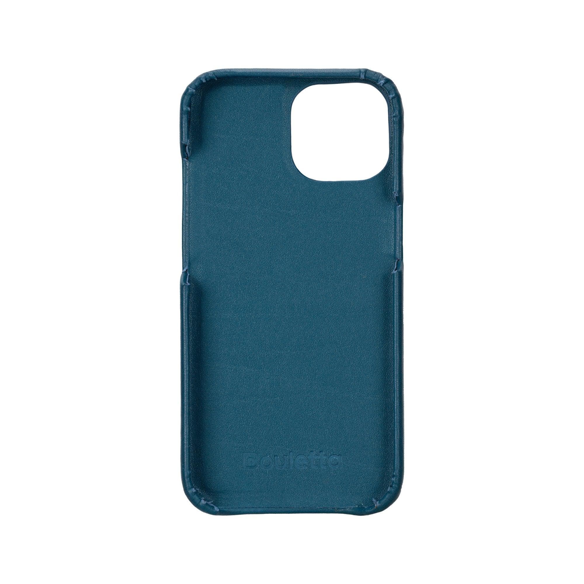 Coque arrière entièrement en cuir véritable à clipser pour iPhone 15 Plus (6,7") F360