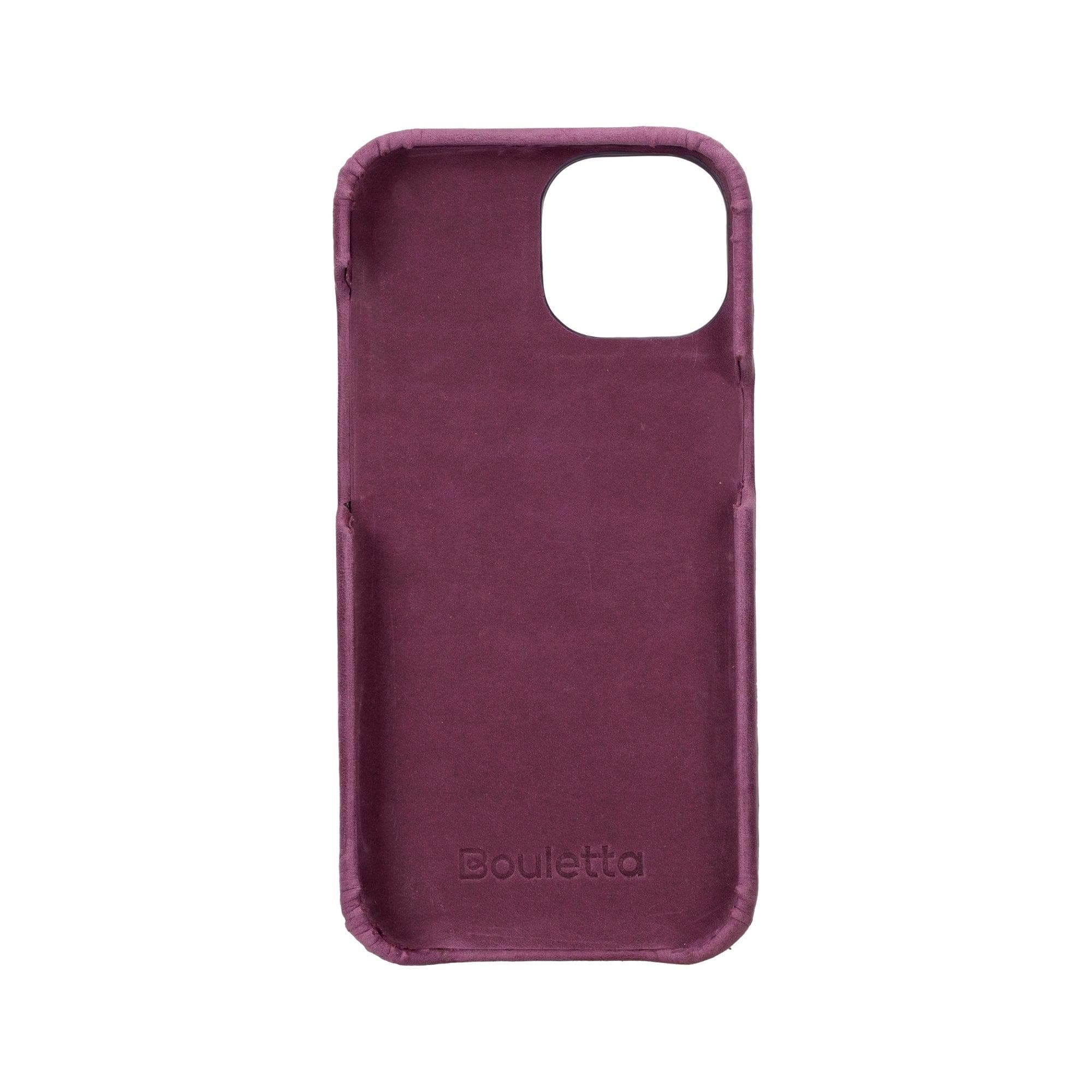 Coque arrière entièrement en cuir véritable à clipser pour iPhone 15 Pro (6,1") F360
