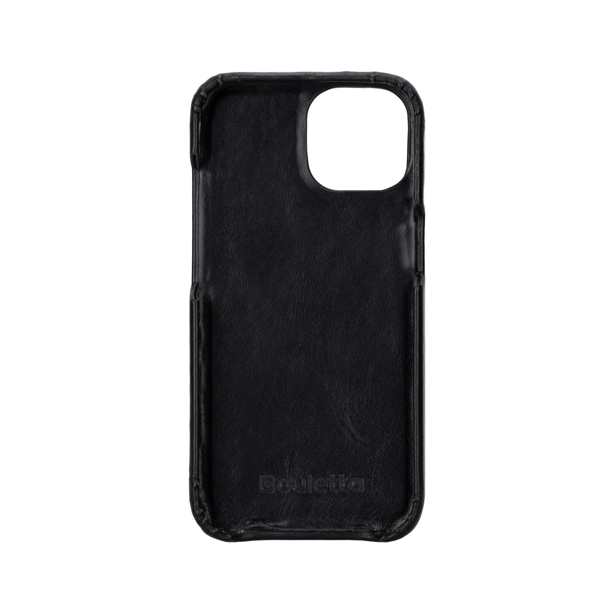Coque arrière entièrement en cuir véritable à clipser pour iPhone 15 (6,1") F360