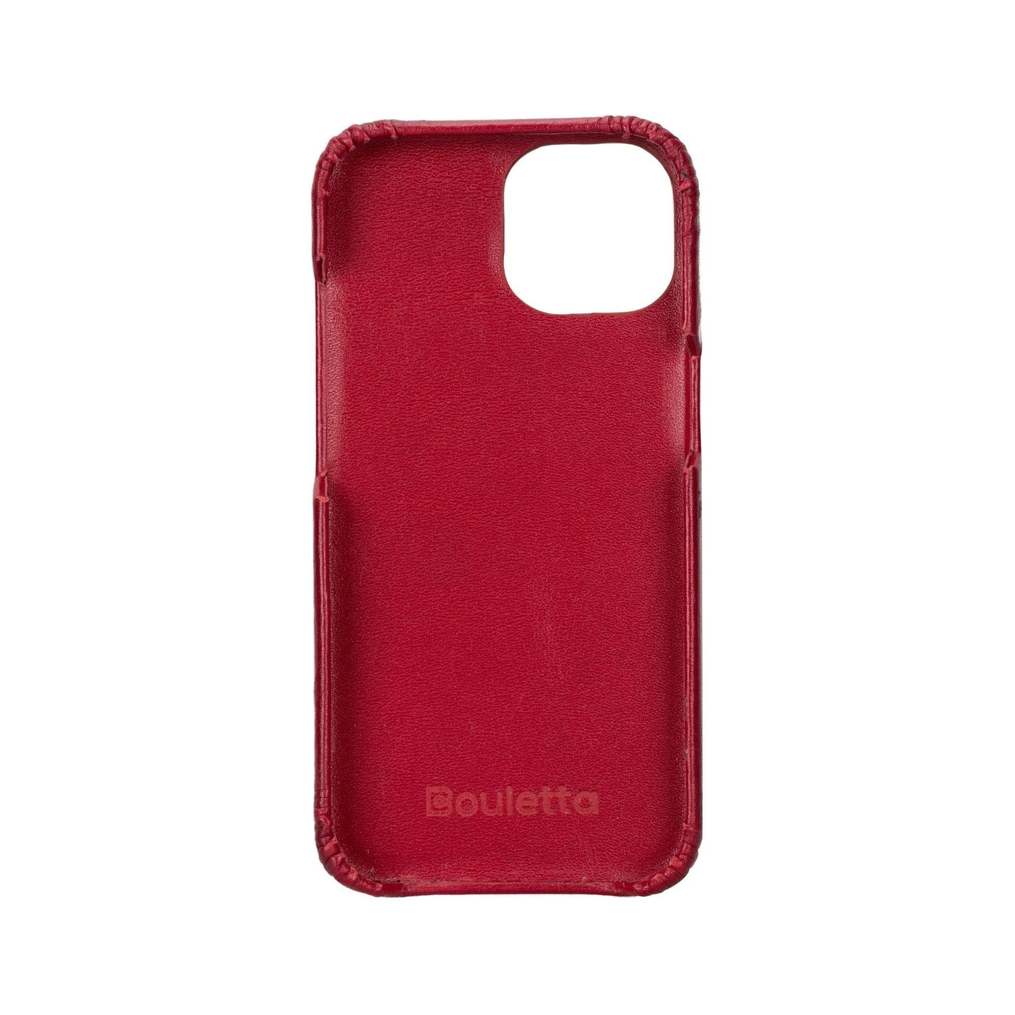 Coque arrière entièrement en cuir véritable à clipser pour iPhone 15 Pro (6,1") F360