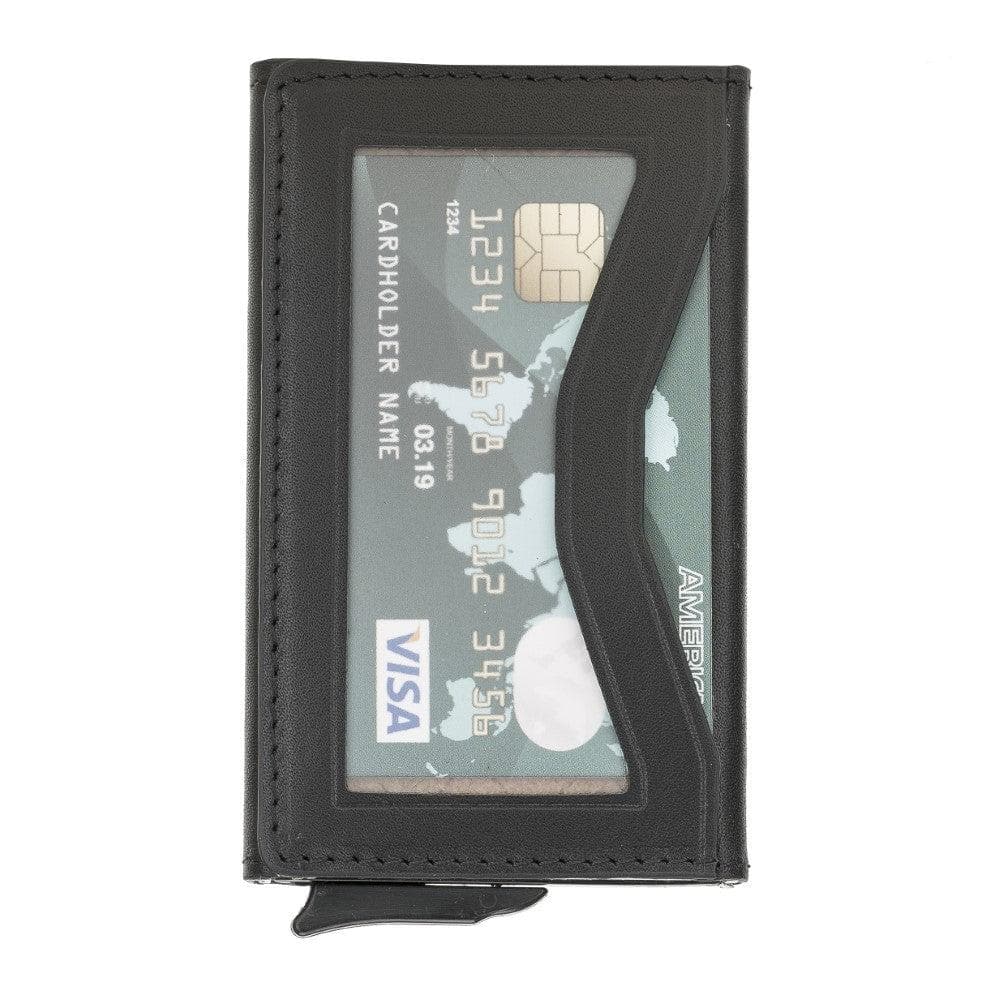 Austin Mechanical Genuine Leather Coin Card Holder with RFID Protector