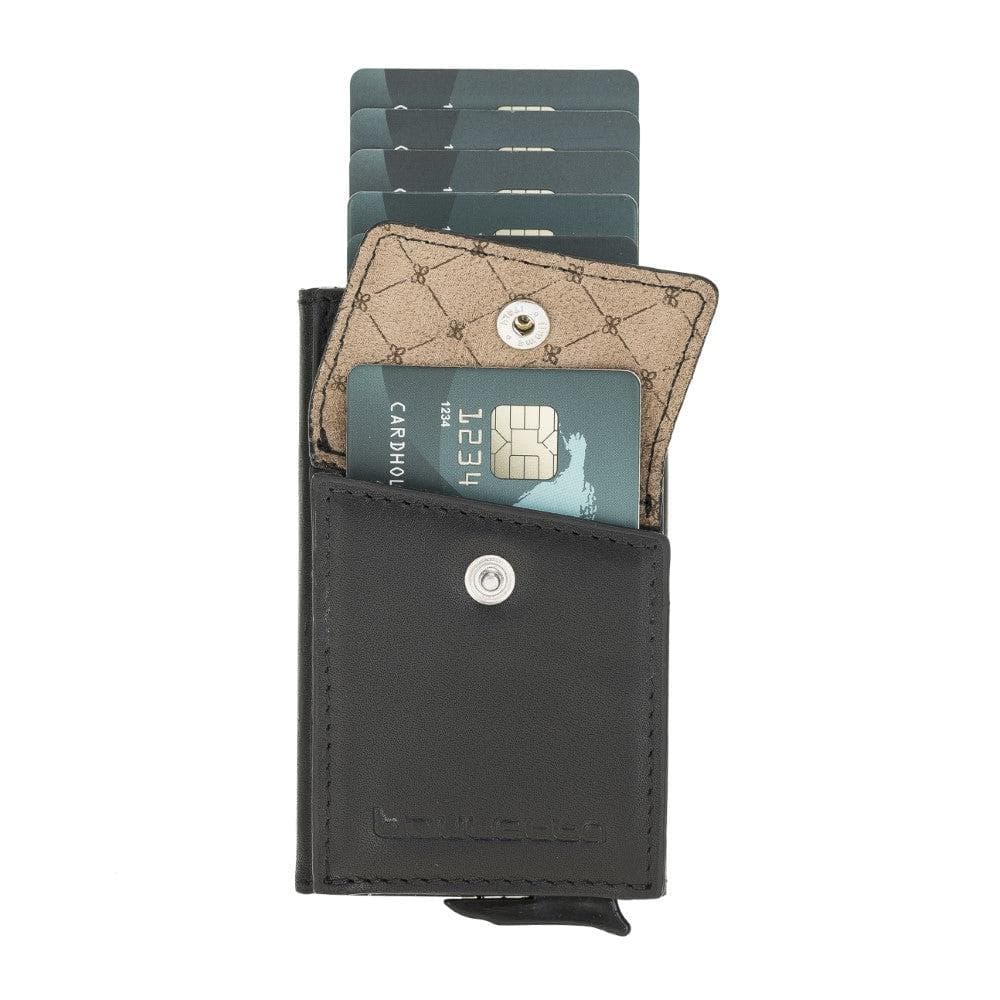 Austin Mechanical Genuine Leather Coin Card Holder with RFID Protector
