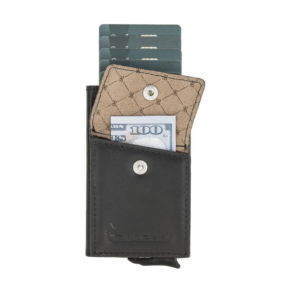 Austin Mechanical Genuine Leather Coin Card Holder with RFID Protector