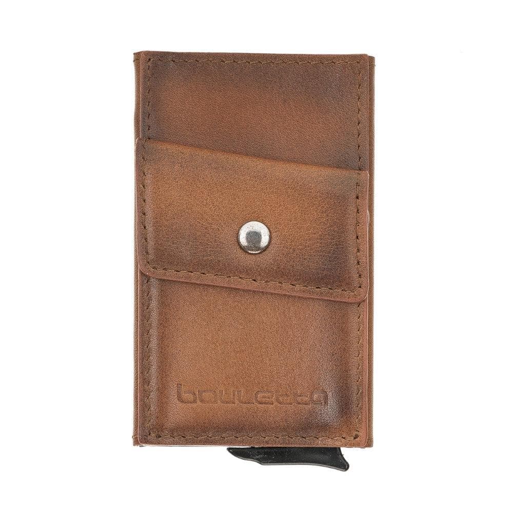 Austin Mechanical Genuine Leather Coin Card Holder with RFID Protector