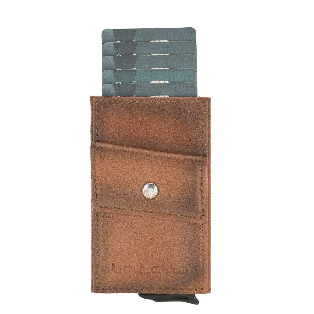 Austin Mechanical Genuine Leather Coin Card Holder with RFID Protector