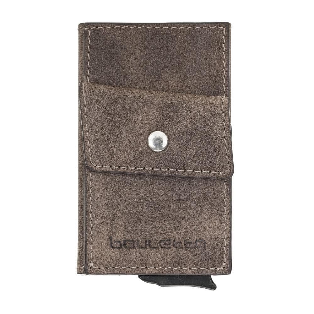 Austin Mechanical Genuine Leather Coin Card Holder with RFID Protector