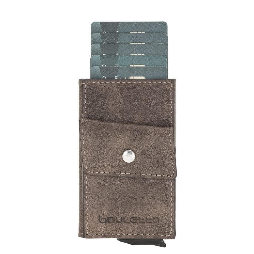 Austin Mechanical Genuine Leather Coin Card Holder with RFID Protector