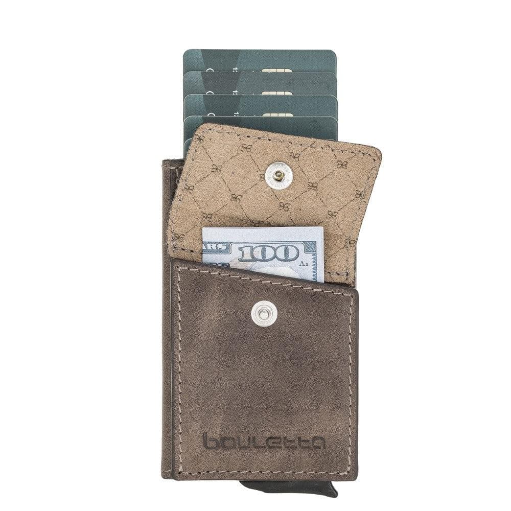 Austin Mechanical Genuine Leather Coin Card Holder with RFID Protector
