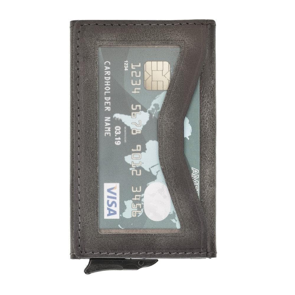 Austin Mechanical Genuine Leather Coin Card Holder with RFID Protector