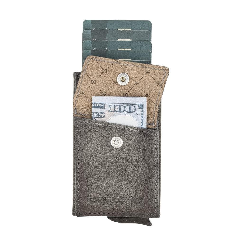 Austin Mechanical Genuine Leather Coin Card Holder with RFID Protector