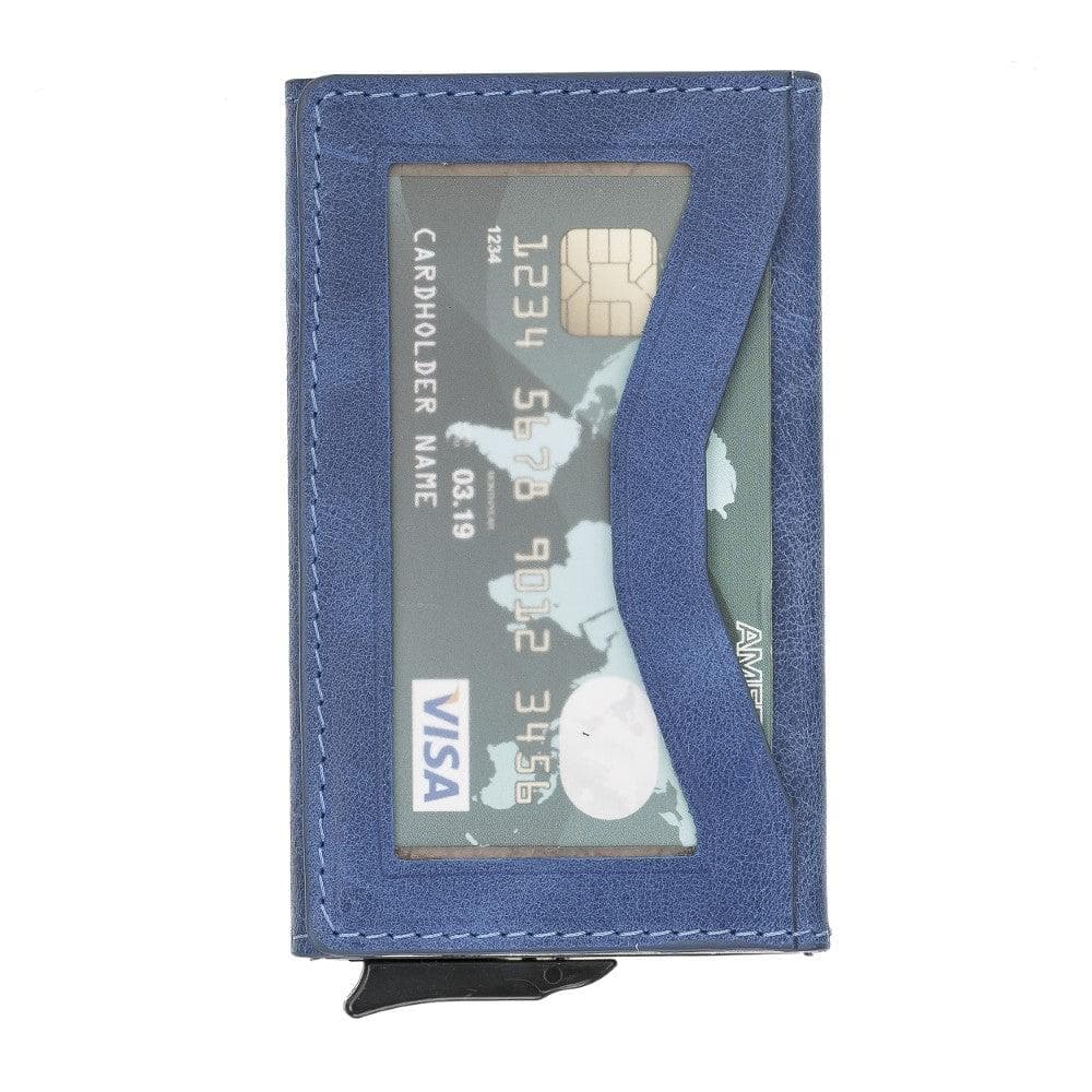 Austin Mechanical Genuine Leather Coin Card Holder with RFID Protector