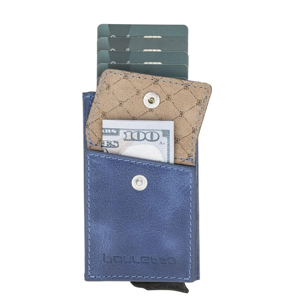 Austin Mechanical Genuine Leather Coin Card Holder with RFID Protector