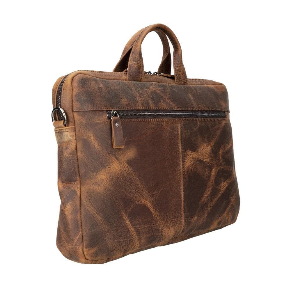 Apollo Leather Business Briefcase / Laptop Case 14"