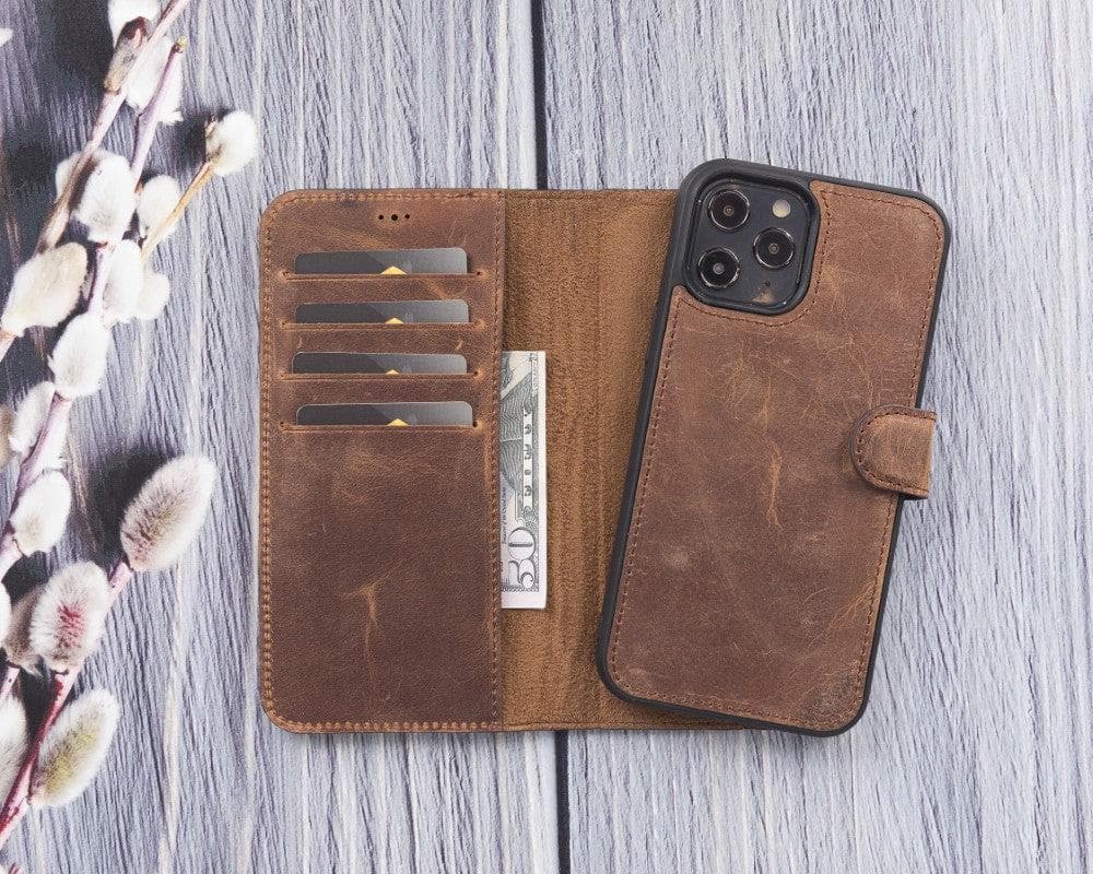 Magic iPhone 12 Mini Detachable Leather Wallet Case