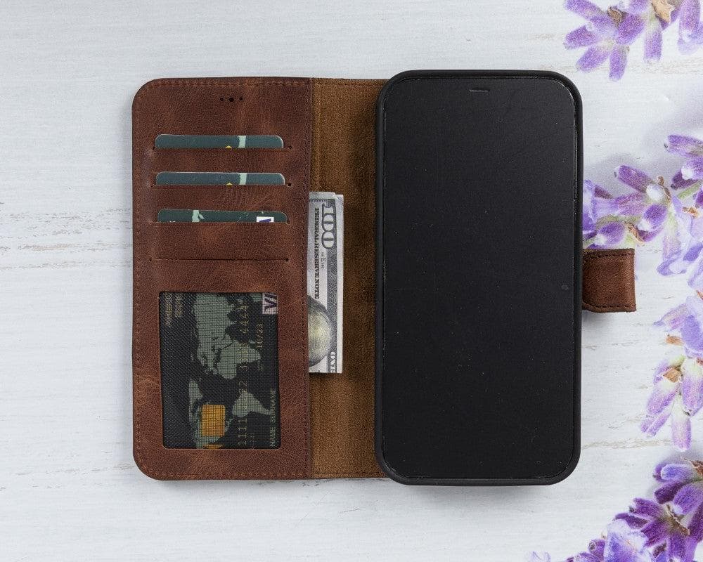 Magic iPhone 12 Mini Detachable Leather Wallet Case