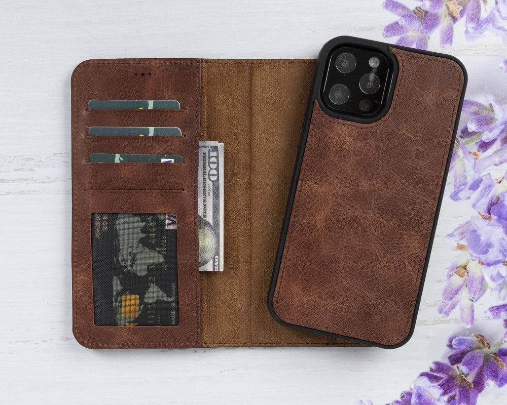 Magic iPhone 12 Mini Detachable Leather Wallet Case