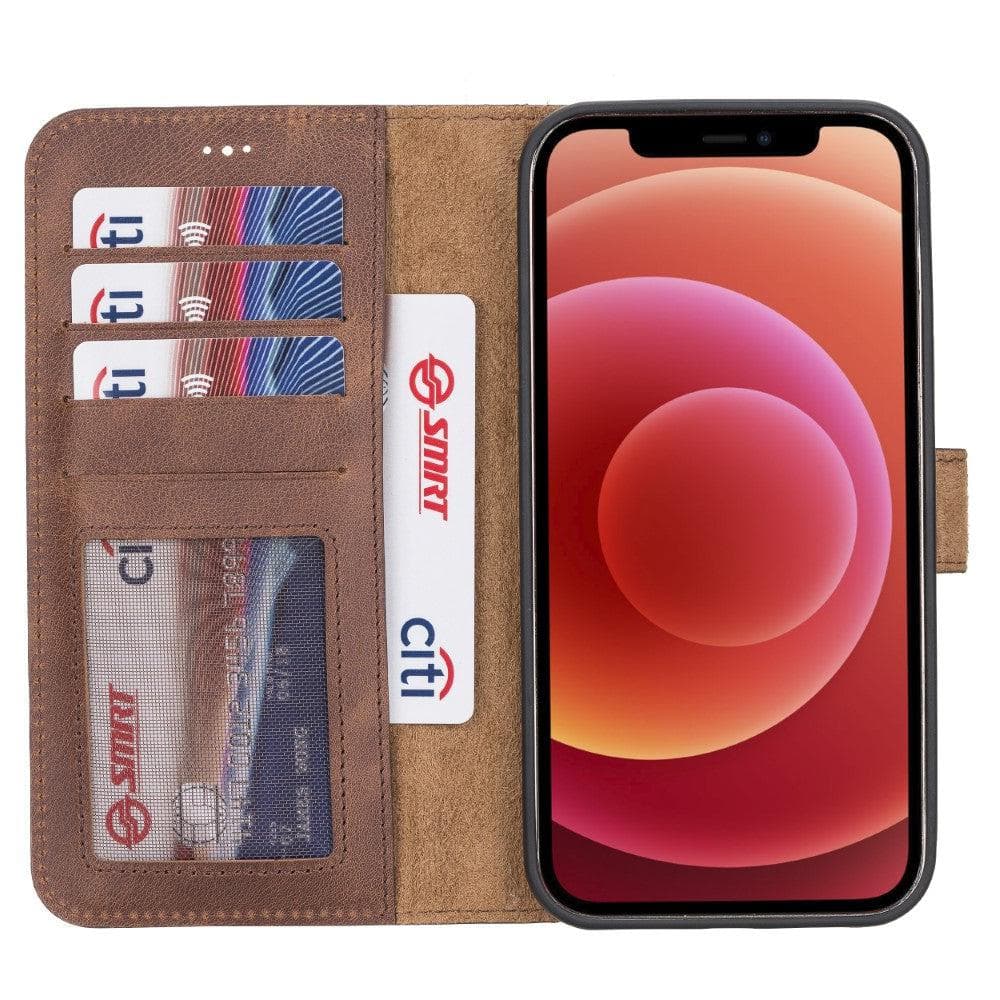 Magic iPhone 12 Mini Detachable Leather Wallet Case