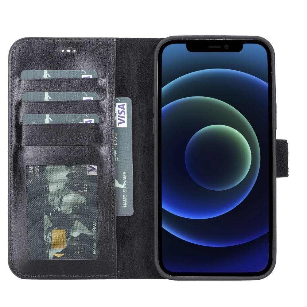 Magic iPhone 13 Mini Detachable Leather Wallet Case