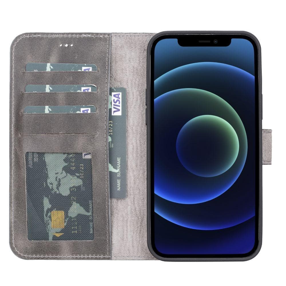 Magic iPhone 13 Mini Detachable Leather Wallet Case