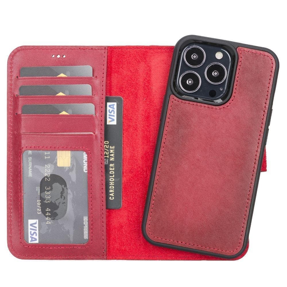 Magic iPhone 13 Mini Detachable Leather Wallet Case