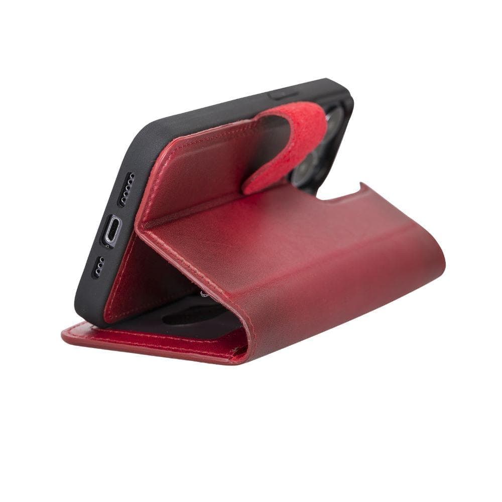 Étui portefeuille amovible en cuir Magic pour iPhone 13 Pro Max