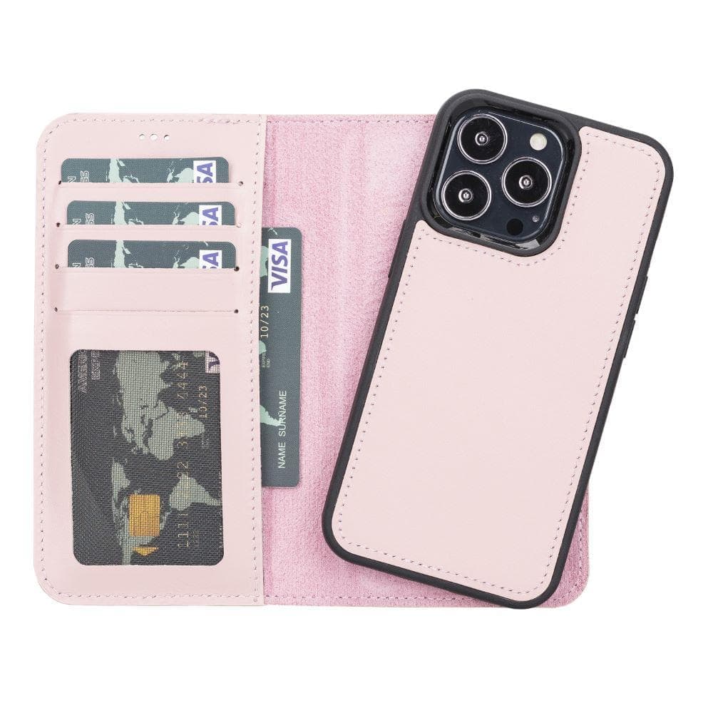 Étui portefeuille amovible en cuir Magic pour iPhone 13 Pro Max