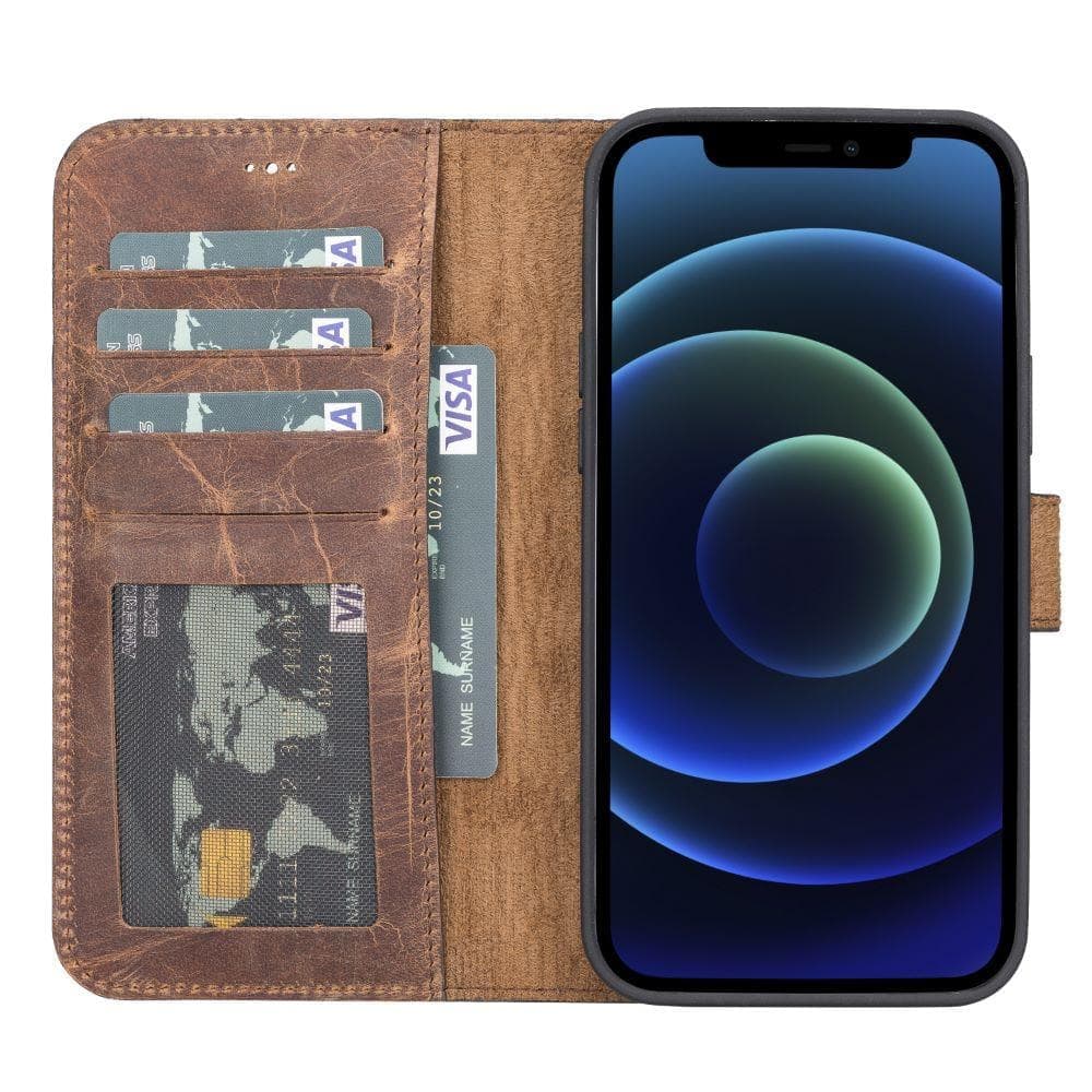 Magic iPhone 13 Mini Detachable Leather Wallet Case