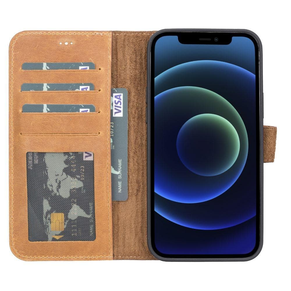Magic iPhone 13 Mini Detachable Leather Wallet Case