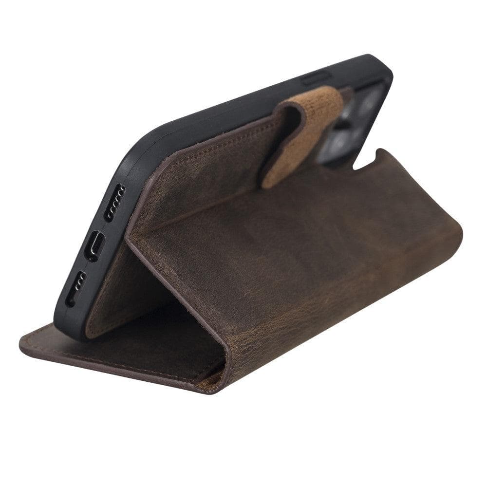 Magic iPhone 13 Mini Detachable Leather Wallet Case