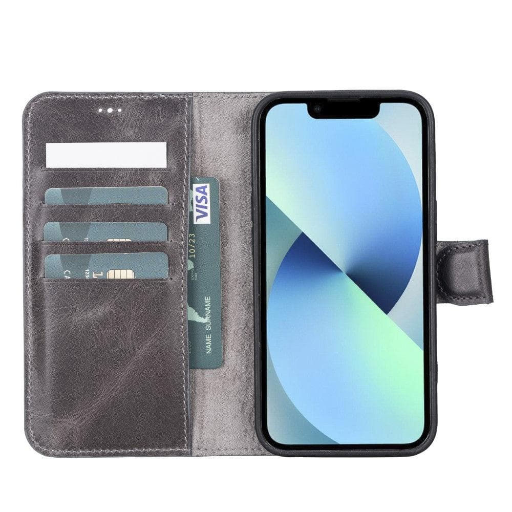 Magic iPhone 13 Mini Detachable Leather Wallet Case