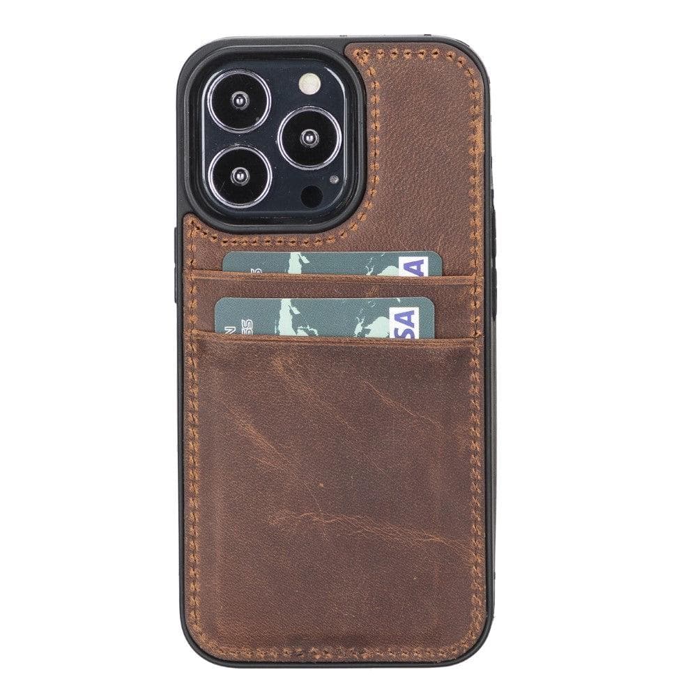 Étui en cuir Flex Cover pour iPhone 13 Pro Max avec porte-cartes