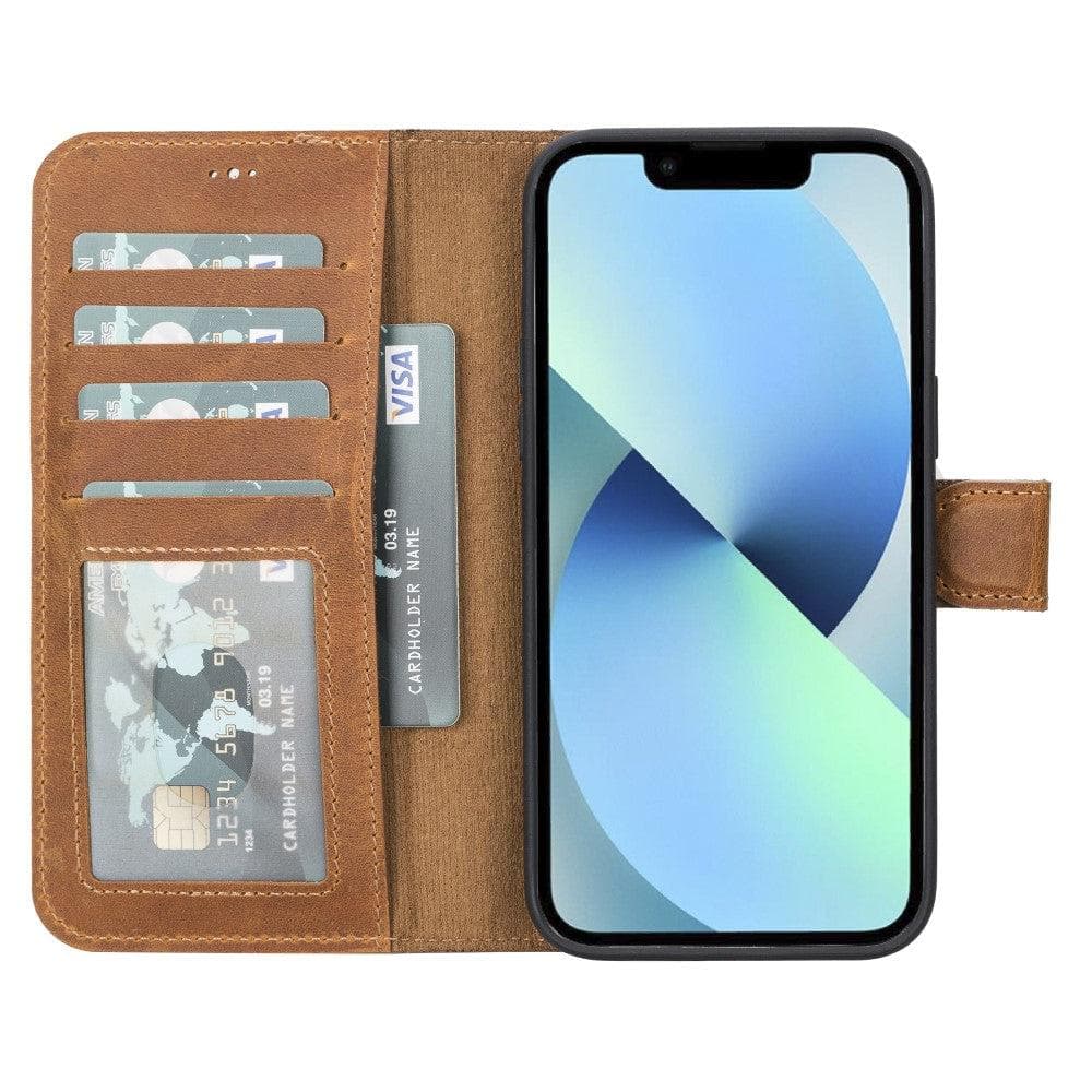 Étui portefeuille amovible en cuir Magic pour iPhone 14 Pro Max