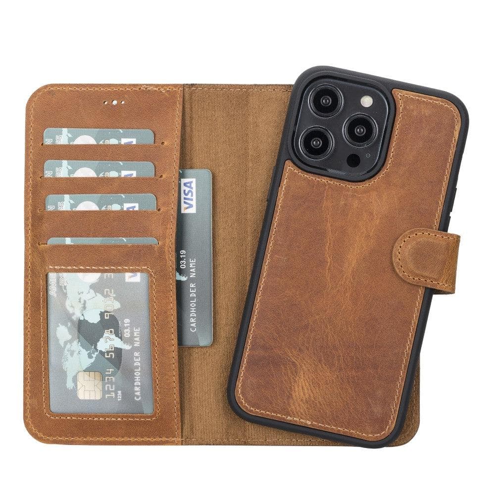 iPhone 14 (6.1") Magic Detachable Leather Wallet Case