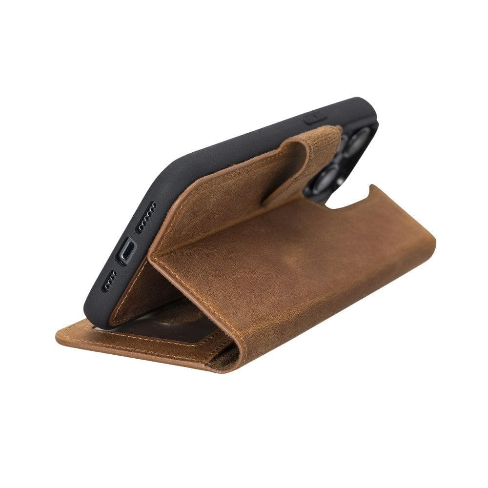 Étui portefeuille amovible en cuir Magic pour iPhone 14 Plus
