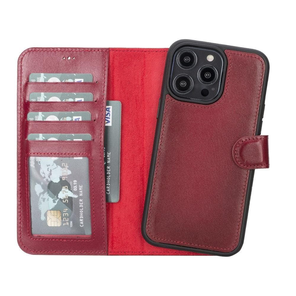 Étui portefeuille amovible en cuir Magic pour iPhone 14 Plus