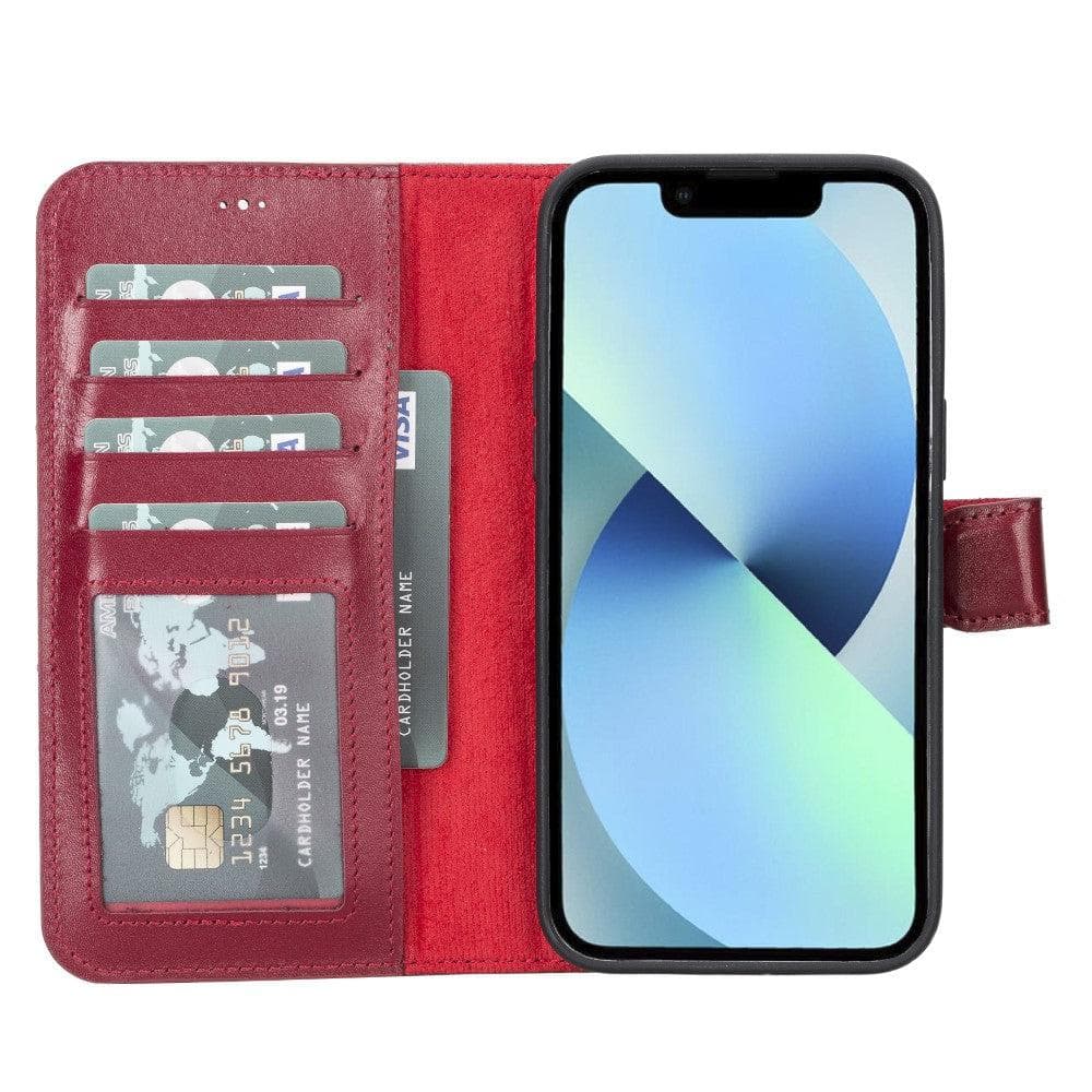 Étui portefeuille amovible en cuir Magic pour iPhone 14 Plus