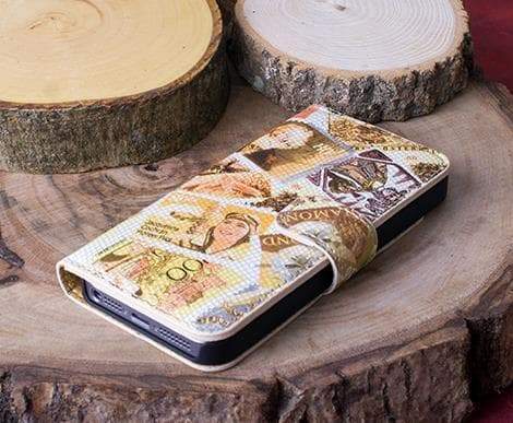 Étui portefeuille en cuir pour iPhone 5/5S