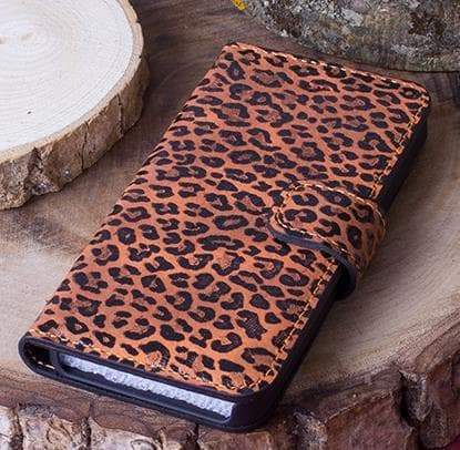Étui portefeuille en cuir pour iPhone 5/5S