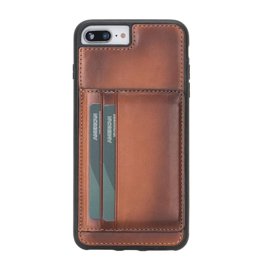 Étui en cuir avec support flexible pour iPhone 7 Plus / iPhone 8 Plus
