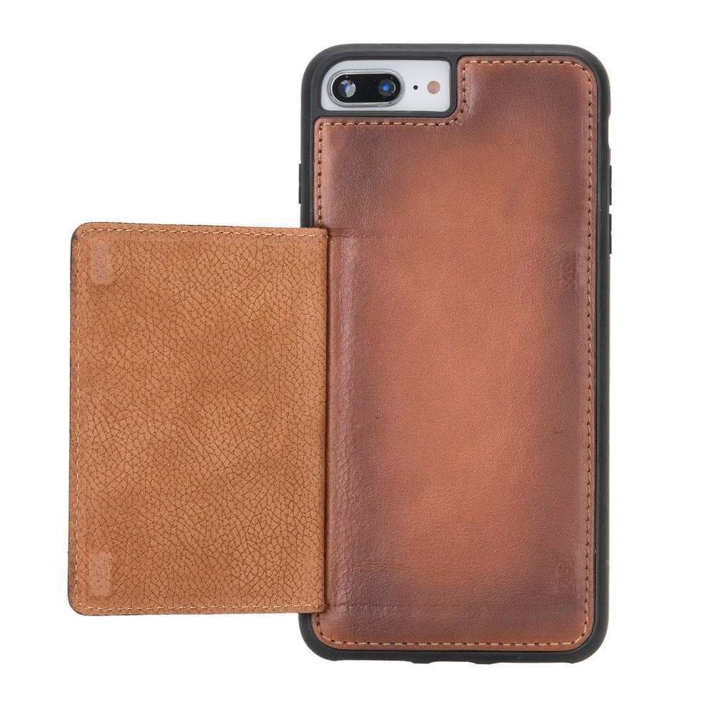 Étui en cuir avec support flexible pour iPhone 7 Plus / iPhone 8 Plus