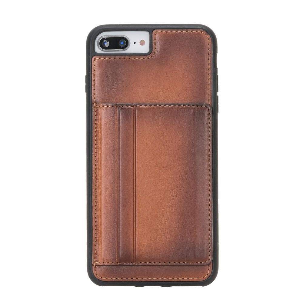 Étui en cuir avec support flexible pour iPhone 7 Plus / iPhone 8 Plus