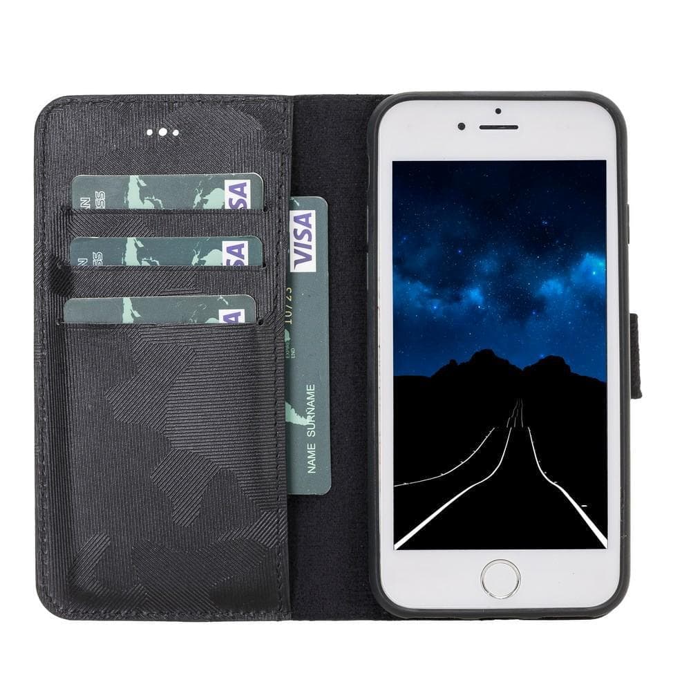 Magic iPhone SE / 8 / 7 Detachable Leather Wallet Case