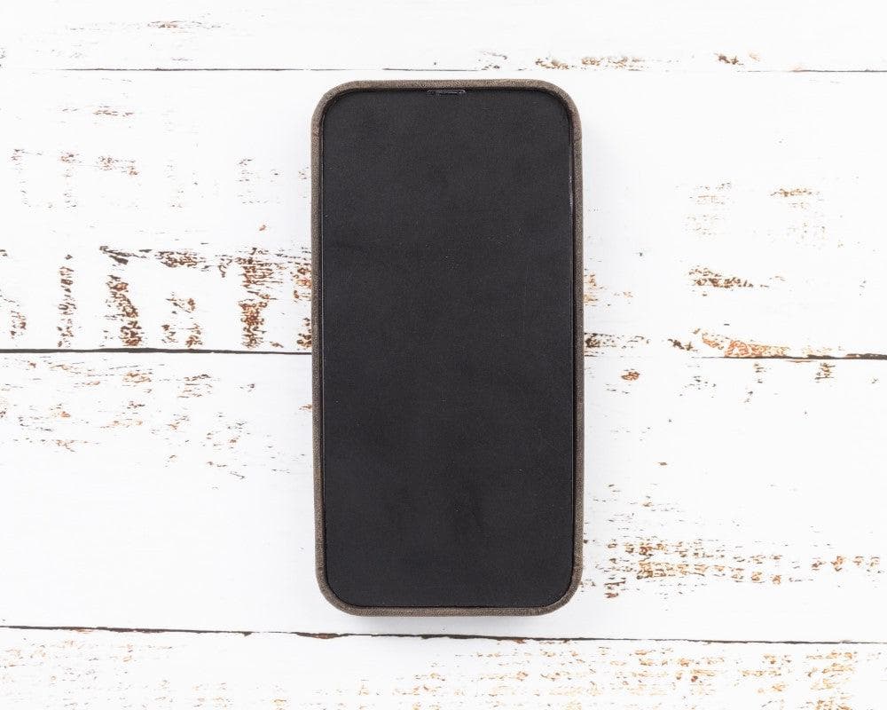 Rock Cover Genuine Leather iPhone 13 (6.1") Case with Card Holder