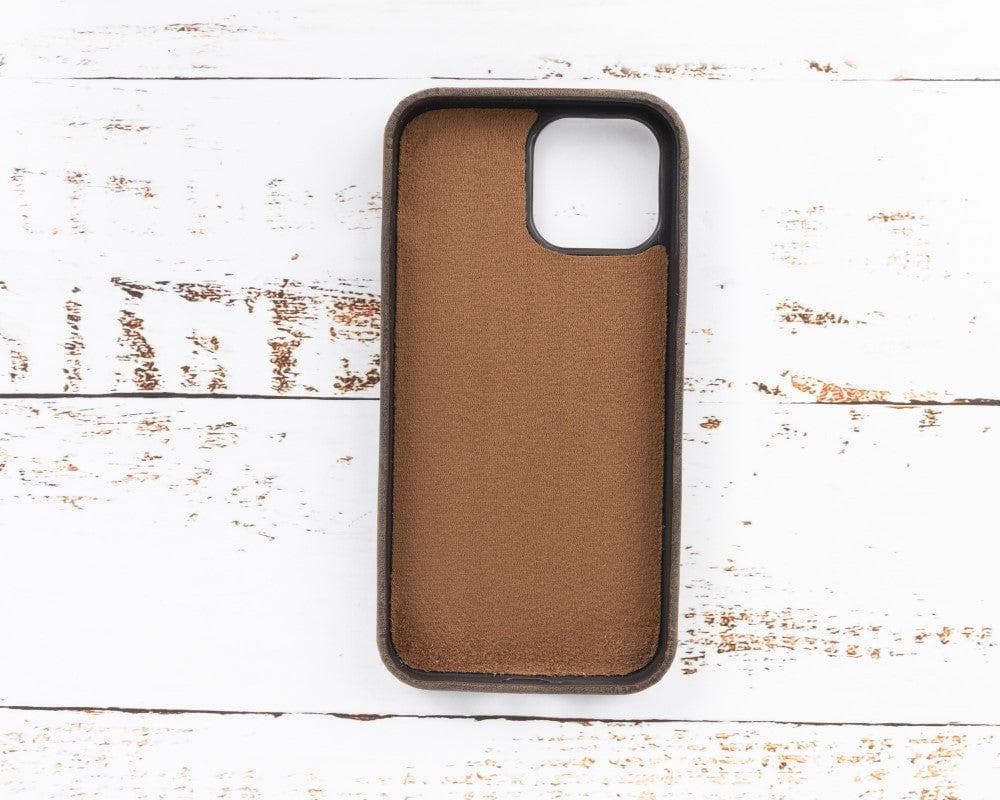 Rock Cover Genuine Leather iPhone 13 (6.1") Case with Card Holder