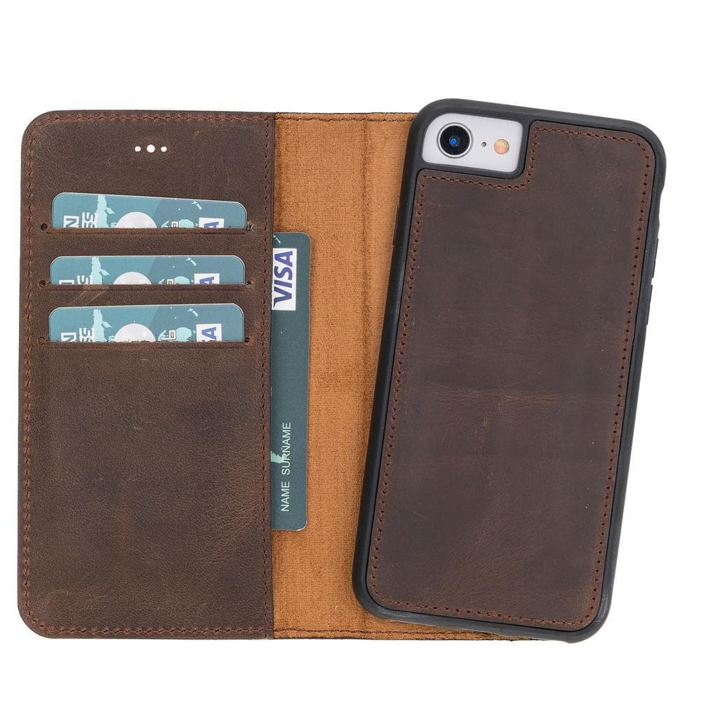 Magic iPhone SE / 8 / 7 Detachable Leather Wallet Case