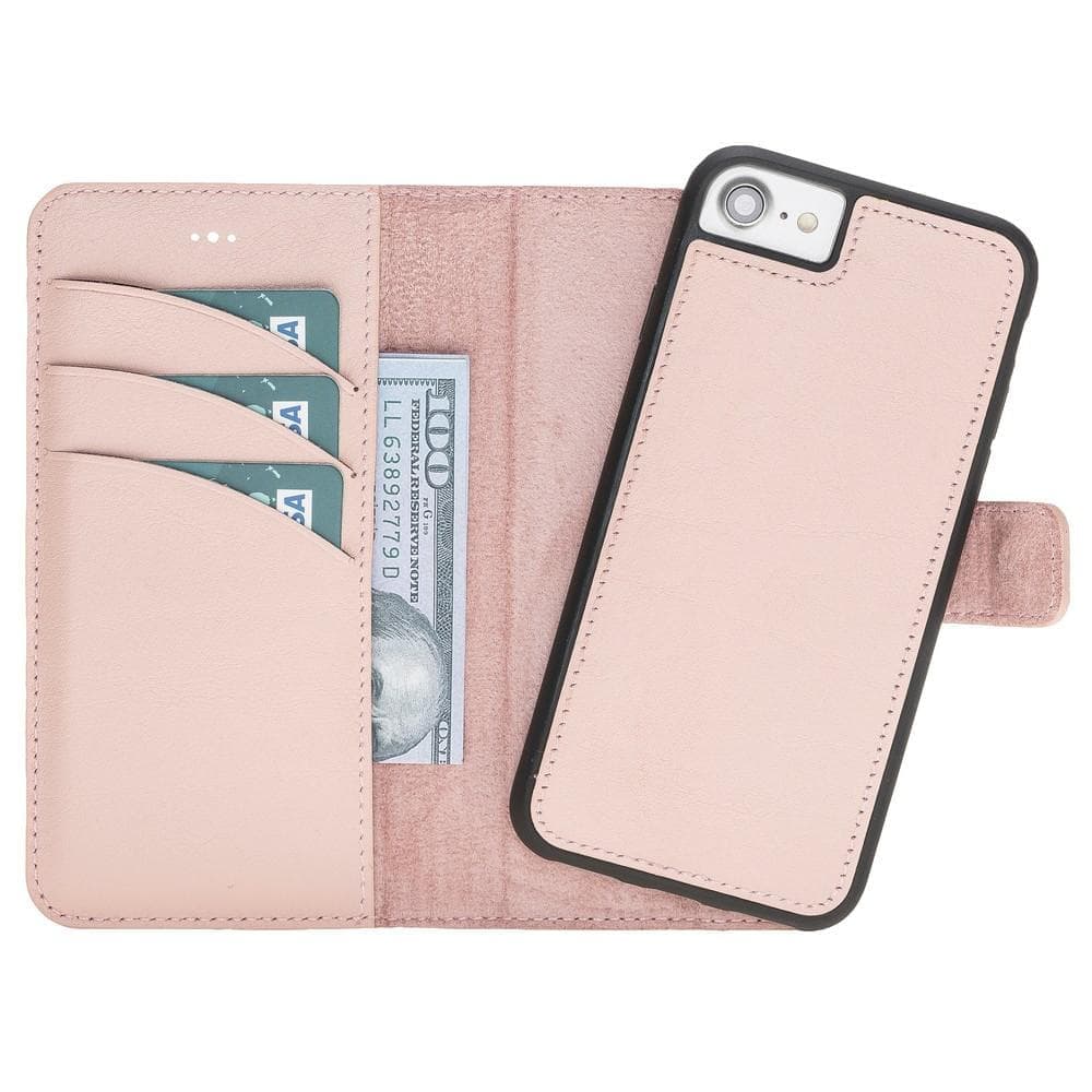 Magic iPhone SE / 8 / 7 Detachable Leather Wallet Case