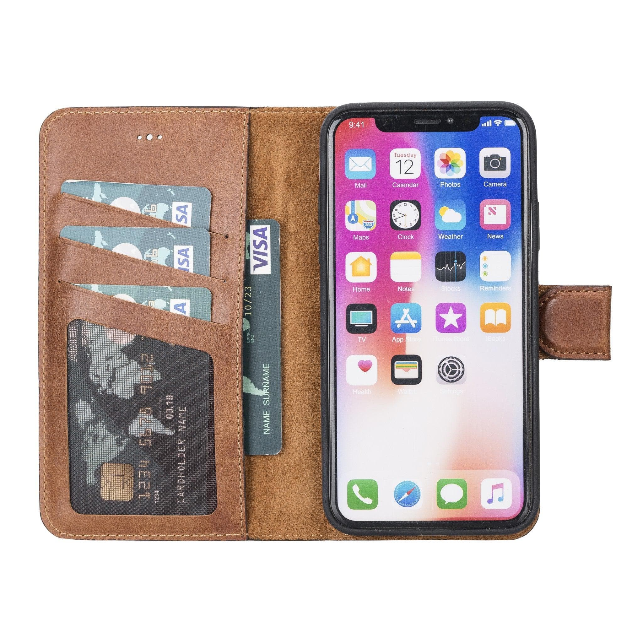 Magic iPhone X / XS Detachable Leather Wallet Case