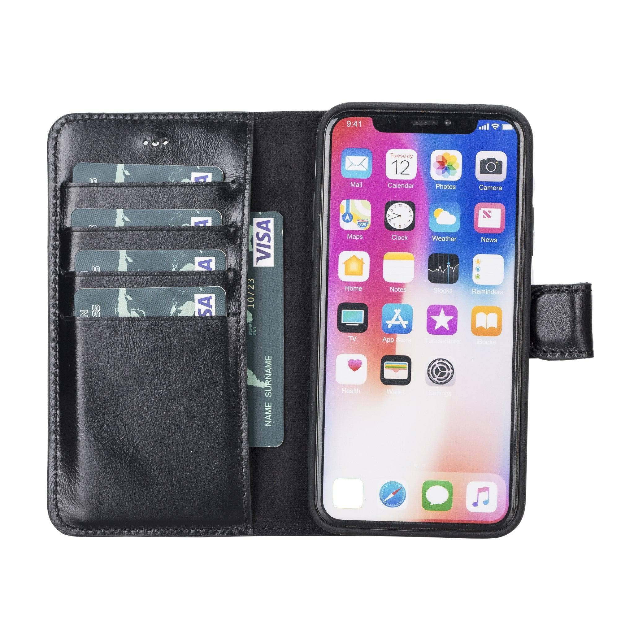 Magic iPhone X / XS Detachable Leather Wallet Case
