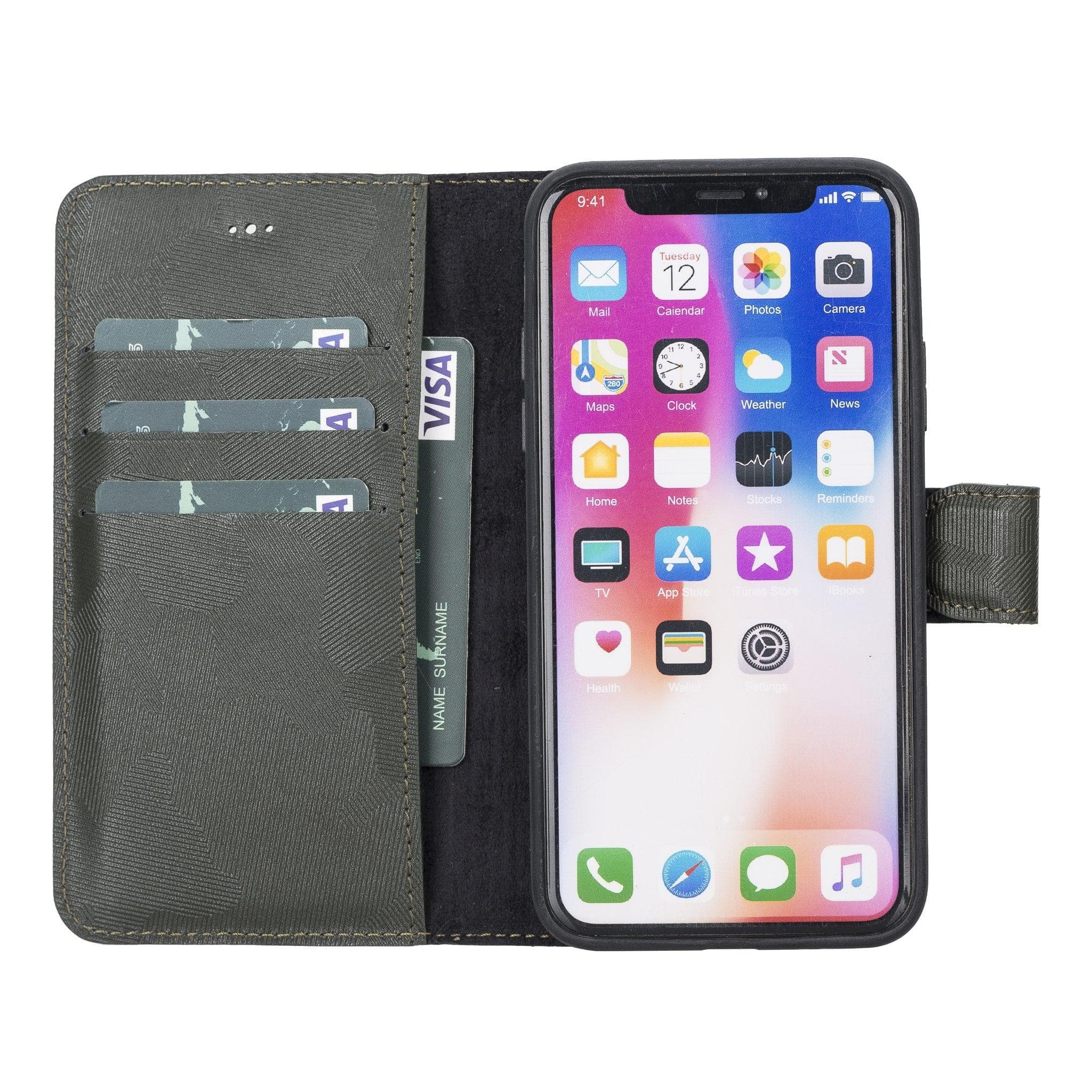 Magic iPhone XR Detachable Leather Wallet Case